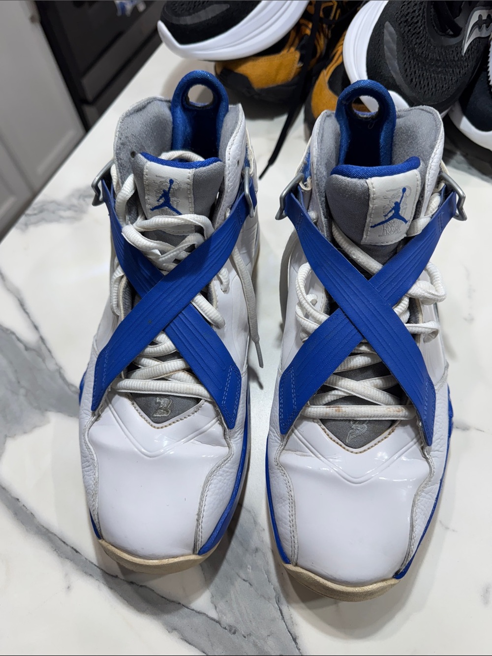 Air Jordan‎ 8.0 Varsity Royal goat 467807 blue and white